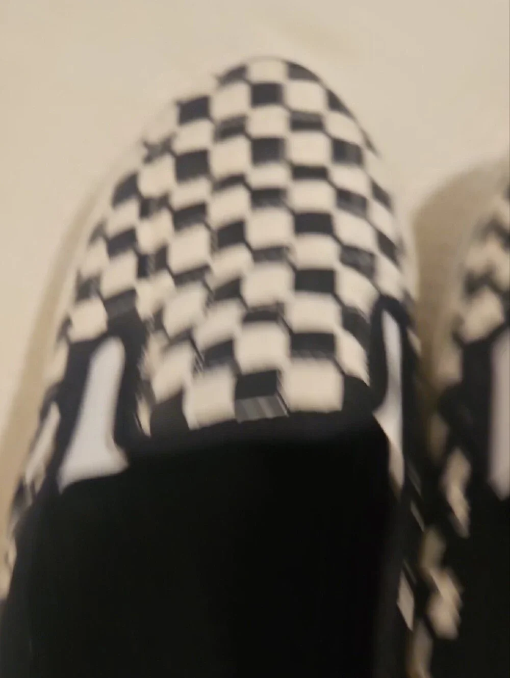 Vans Checkerboard Slip-On Slippers - Black & White
